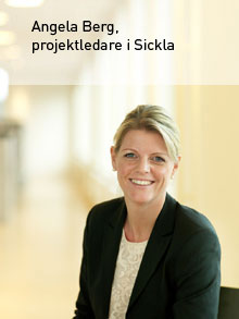 Angela Berg, Projektledare i Sickla